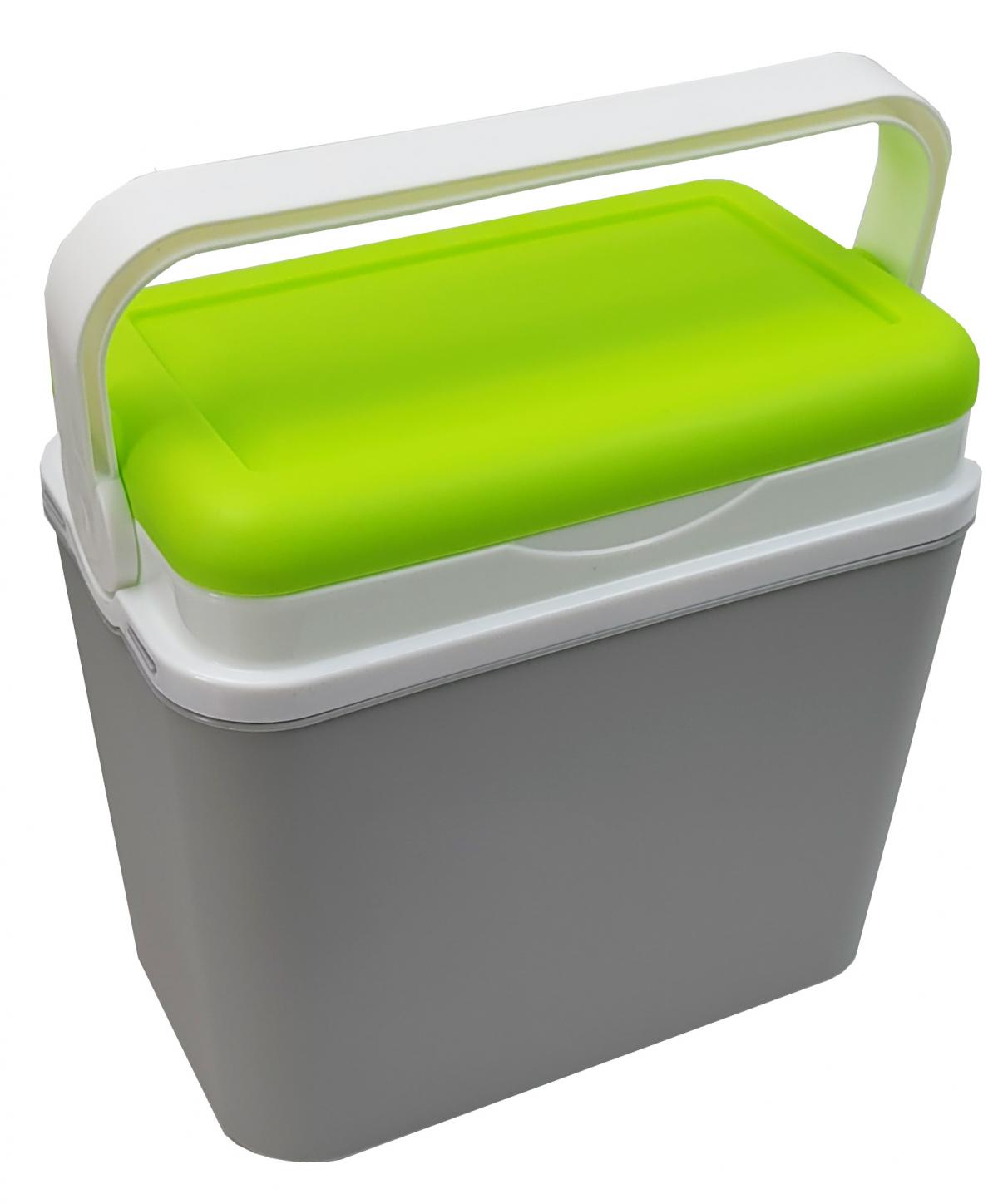 Kleine Kühlbox mit Kühlakkus in grün