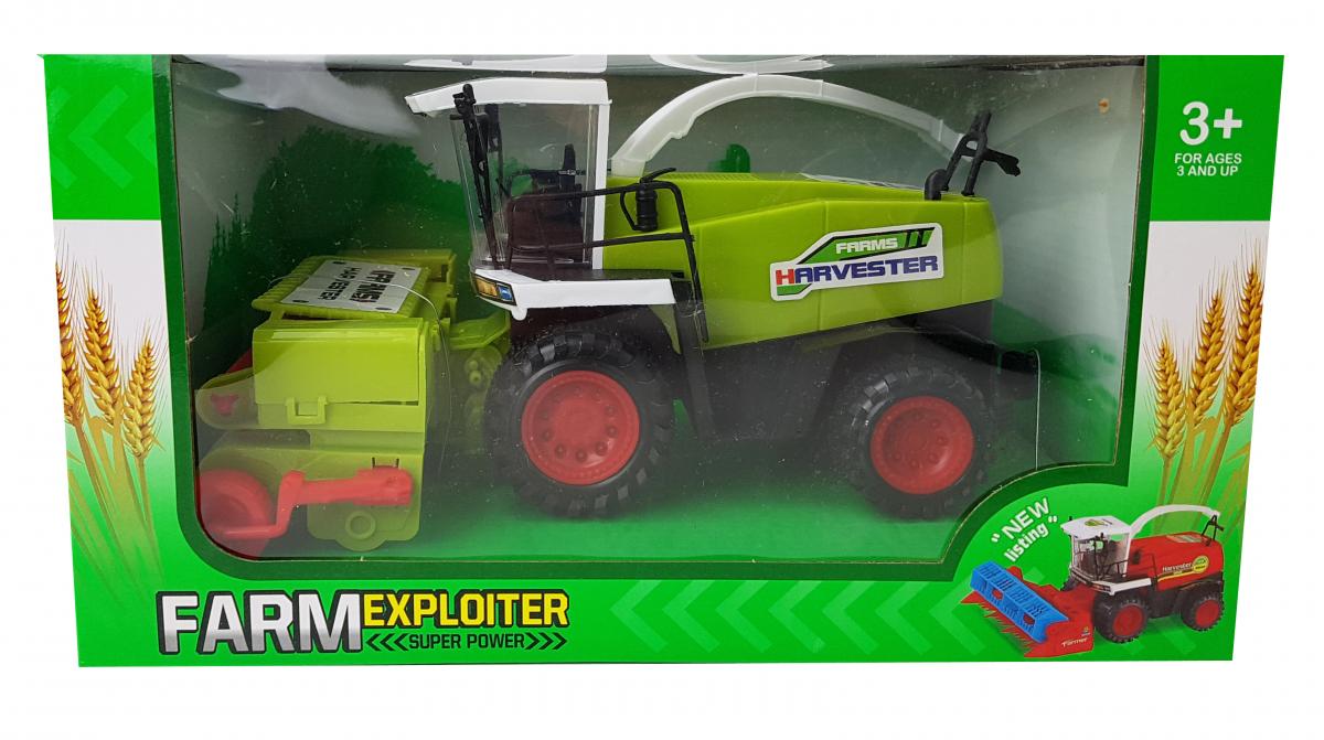 Harvester Spielzeug Mähdrescher 27 cm mit Rückzug grün NEU 57881 