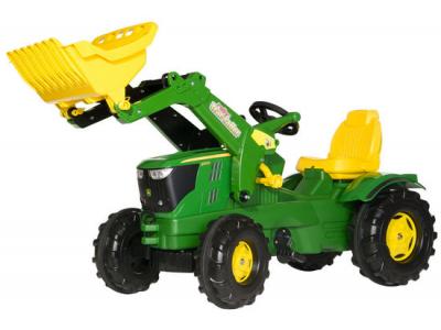 Bild zu Rolly Toys RollyFarmtrac Traktor Trettraktor John Deer 6210R mit Frontlader