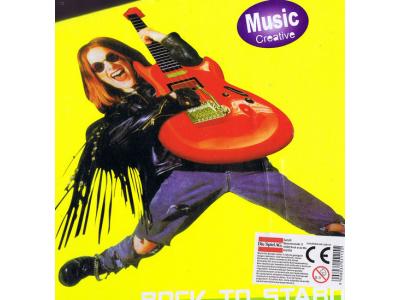Bild zu Kinder Rockgitarre elektrische Kinder  E - Gitarre mit Plektron rot