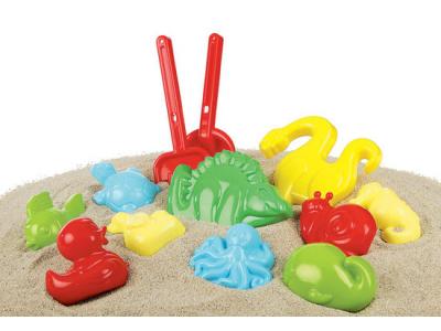 Bild zu Sandspielzeug 10 Sandformen Sandförmchen Schaufel Rechen