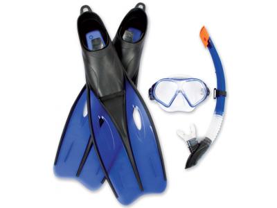 Bild zu Edles Tauchset Dream Schwimmflossen Taucherbrille und Schnorchel blau Gr. 42 - 44