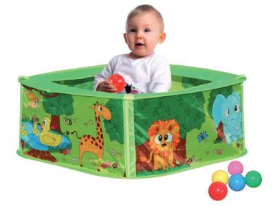 Bild zu Baby Ballpool Spielzelt Dschungel mit 50 Bällen 75 cm