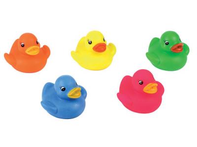 Bild zu 5 Stück Badeente 5 lustige Enten in 5 Farben mit Quietscher
