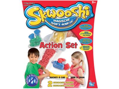 Bild zu Skwooshi magische Soft Knete Action Set Rakete und Auto