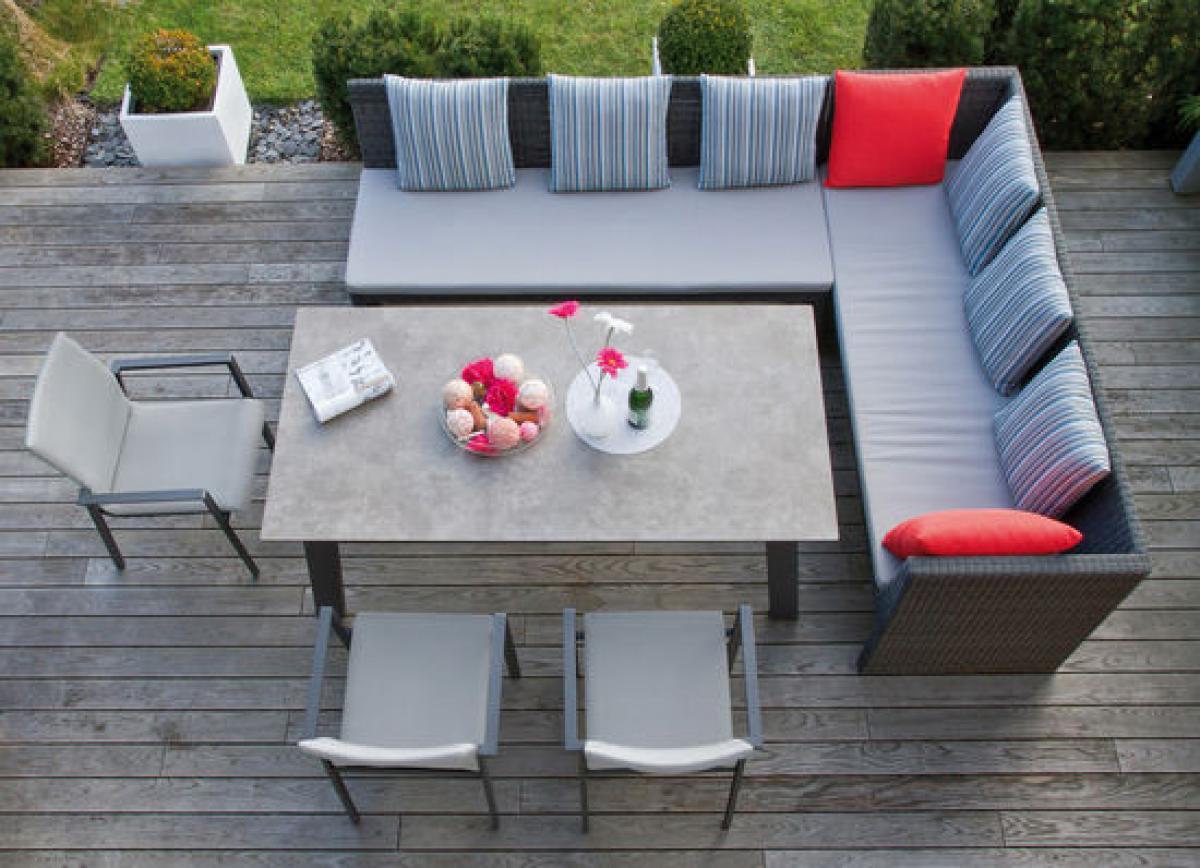 Preissturz » riesige Garten Sitzgruppe Lounge mit Esstisch ...